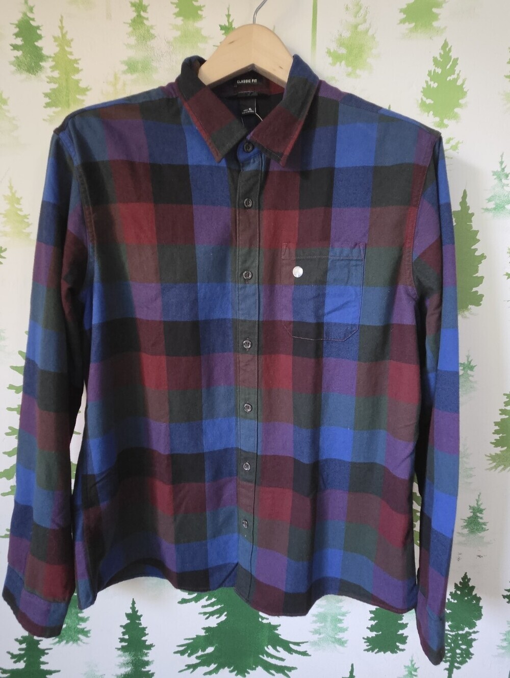 Eddie Bauer Multicolor Plaid Button-Down Shirt